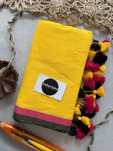 Indupriyaa Yellow  Pure Handloom Mulmul Cotton Saree